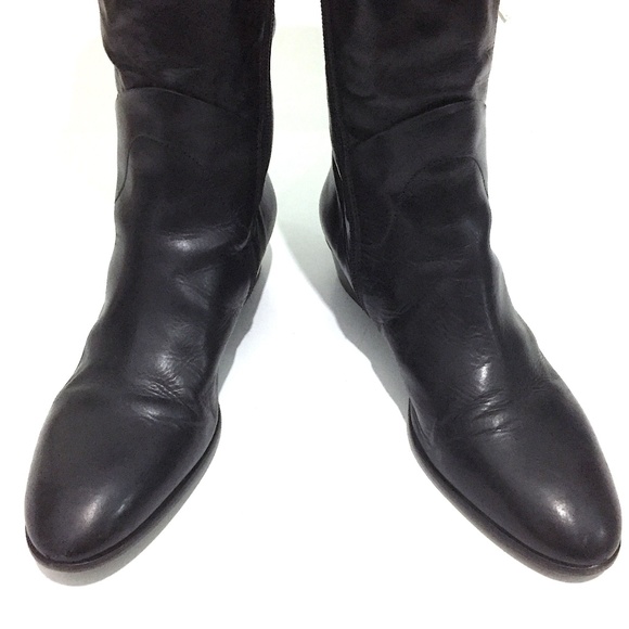 AGL ATTILIO GIUSTI LEOMBRUNI Tall Calfskin Boots - Picture 7 of 9
